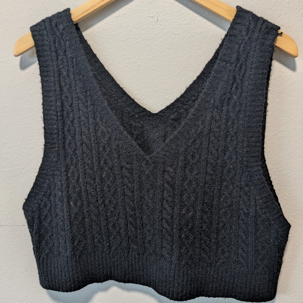 Black Sweater Vest